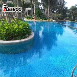 Forro azul da piscina do mosaico do PVC durável
