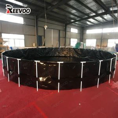 Aquário redondo portátil de criação de peixes em PVC